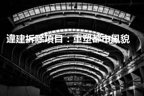 違建拆除項目：重塑都市風貌，共建和諧家園